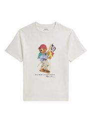 Polo Ralph Lauren T-Shirt 323A12428001 Écru Regular Fit. T-shirty chłopięce Polo Ralph Lauren, bez wzorów, z bawełny, bez ramiączek. Za 289.99 zł.