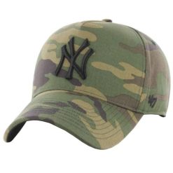 Męska czapka z daszkiem 47 Brand MLB New York Yankees MVP Cap. Zielone czapki męskie 47 Brand, bez wzorów, z bawełny, sportowe. Za 109.99 zł.