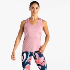 Damska koszulka sportowa bez rękawów Modernize II. Fioletowe bluzki sportowe damskie Dare 2b, bez wzorów, bez ramiączek. W wyprzedaży za 79.99 zł.