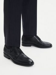 ECCO Półbuty 52333401001 Czarny. Czarne buty wizytowe męskie ECCO, ze skóry, bez zapięcia. Za 427.99 zł.