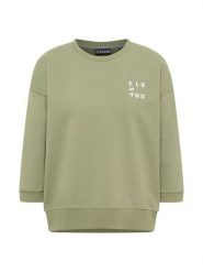 ELBSAND Bluza "Parvin" w kolorze zielonym rozmiar: L. Zielone bluzy z nadrukiem damskie ELBSAND, l. Za 139.95 zł.