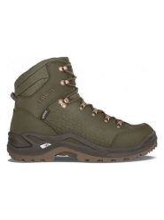 LOWA Skórzane botki trekkingowe "Renegade GTX" w kolorze khaki rozmiar: 44. Brązowe buty zimowe męskie Lowa, z gore-texu, bez zapięcia. Za 549.06 zł.