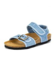 Natural world Sandały w kolorze błękitnym rozmiar: 30. Niebieskie sandały damskie natural world, bez wzorów, bez obcasa. Za 121.99 zł.