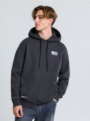 Bluza z nadrukiem na plecach NASA - szary. Szare bluzy bez kaptura męskie Sinsay, l. Za 69.99 zł.