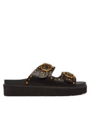 Pepe Jeans Klapki PLS90679 Czarny. Czarne klapki damskie Pepe Jeans, bez wzorów, z jeansu, bez obcasa. Za 239.99 zł.