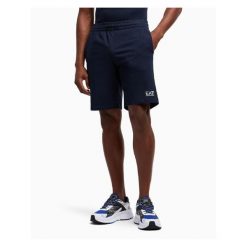 Bermuda Core Identity Rozmiar M Niebieski - 8NPS65PJVRZ-1562. Niebieskie szorty męskie EA7, na lato, bez wzorów, z bawełny, sportowe. Za 301.75 zł.