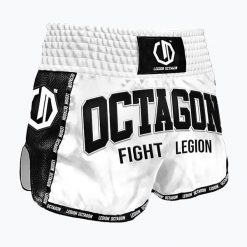 Spodenki treningowe Octagon Kickboxing/Muay Thai Legion Fight Legion Premium. Białe szorty damskie OCTAGON, bez wzorów, z materiału, sportowe. Za 169.99 zł.