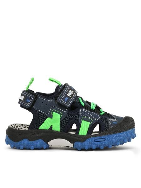 Primigi Sandały 3974022 Granatowy. Niebieskie sandały chłopięce Primigi, ze skóry, bez zapięcia. Za 229.99 zł.