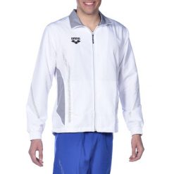 Bluza sportowa Arena Team Line Warm Up Jacket. Niebieskie bluzy bez kaptura męskie Arena, bez wzorów, sportowe, bez kołnierzyka, bez ramiączek. Za 140.38 zł.