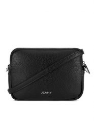 JENNY Torebka JNY-M-004-07 Czarny. Czarne listonoszki damskie Jenny, bez wzorów, z tworzywa sztucznego, bez dodatków. Za 109.99 zł.