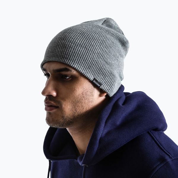 Czapka zimowa męska BOXRAW Beanie. Szare czapki męskie BOXRAW, na zimę, bez wzorów, eleganckie. Za 119.99 zł.