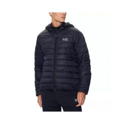 Kurtka puchowa Mężczyzna EA7. Niebieskie kurtki męskie EA7, na zimę, m, bez wzorów, z materiału, bez kaptura. Za 599.99 zł.