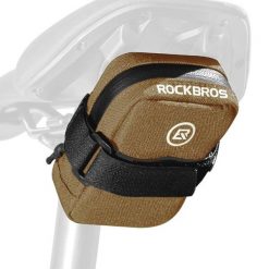 Torba rowerowa pod siodełko narzędziowa Rockbros F006. Brązowe torebki klasyczne damskie ROCKBROS, bez wzorów, bez dodatków. Za 59.99 zł.