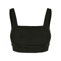 Damski biustonosz sportowy Urban Classics Squared. Czarne biustonosze sportowe damskie Urban Classics, bez wzorów. Za 175.50 zł.