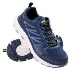 Buty Hi-Tec Taggy 92800401697 niebieskie. Niebieskie buty trekkingowe męskie z gumy, bez zapięcia. Za 275.59 zł.