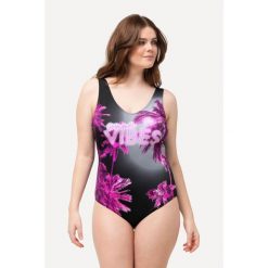 Damski Kostium kąpielowy Summer Vibes bez miękkich miseczek marszczenia. Czarne stroje jednoczęściowe damskie Ulla Popken, l, bez wzorów, plus size. Za 195.99 zł.