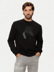 KARL LAGERFELD Bluza 705039 544910 Czarny Regular Fit. Czarne bluzy bez kaptura męskie Karl Lagerfeld, m, z bawełny. Za 639.99 zł.