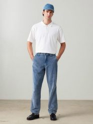 Levi's Spodnie chino w kolorze niebieskim rozmiar: W36/L32. Niebieskie spodnie materiałowe męskie Levi's, bez wzorów, z bawełny. Za 191.88 zł.