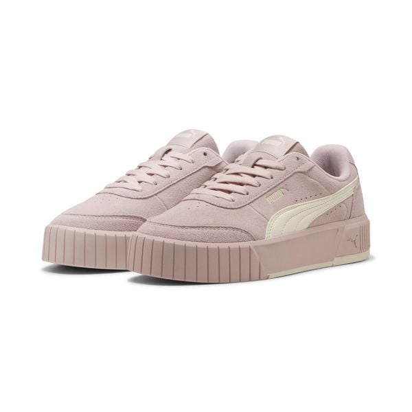 Buty damskie sportowe do chodzenia Puma CARINA MIA SD. Białe buty sportowe na co dzień damskie Puma, bez wzorów, z materiału, tenisowe. Za 248.00 zł.