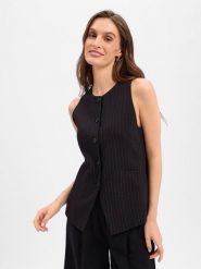 BOSS Kamizelka - Juleran Kobiety wiskoza czarny, 34. Czarne kamizelki damskie Boss, z wiskozy. Za 749.95 zł.