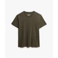 Casual T-shirt Superdry Essentials. Zielone t-shirty męskie Superdry., m, bez wzorów, bez kołnierzyka. Za 122.25 zł.
