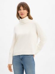 JOOP! Sweter z zawartością kaszmiru - Kristin Kobiety Kaszmir biały, 36. Białe golfy damskie Joop!, bez wzorów, z dzianiny, bez ramiączek. Za 649.95 zł.