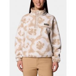 Sweter Damski Columbia Helvetia II Printed Cropped. Brązowe swetry klasyczne damskie Columbia, bez kołnierzyka. Za 299.00 zł.