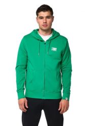 Bluza z bawełna z kaptur na siłownia na czas wolny. Niebieskie bluzy sportowe męskie LEONE 1947 APPAREL, xl, z bawełny. Za 147.31 zł.