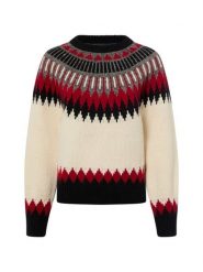 Polo Ralph Lauren Wełniany sweter z zawartością kaszmiru Kobiety Wełna beżowy|wielokolorowy, M. Brązowe swetry klasyczne damskie Polo Ralph Lauren, m, z dzianiny, bez kołnierzyka. Za 1,299.95 zł.