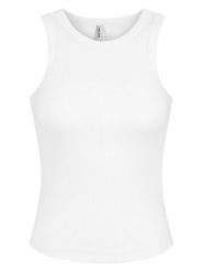 Sublevel Top w kolorze białym rozmiar: L. Białe topy damskie Sublevel, l, bez wzorów, prążkowane, bez kołnierzyka. Za 39.99 zł.