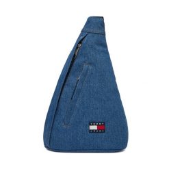 Plecak Tommy Jeans. Niebieskie plecaki męskie Tommy Jeans, bez wzorów, z denimu. Za 449.99 zł.