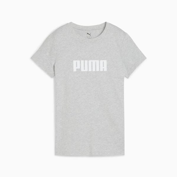 Koszulka damska Puma ESS LOGO 68830804. Szare t-shirty damskie Puma, s, bez wzorów, z bawełny, bez kołnierzyka. Za 75.87 zł.