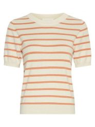 MOSS COPENHAGEN Sweter w kolorze kremowo-karmelowym rozmiar: M/L. Brązowe swetry klasyczne damskie MOSS COPENHAGEN, l, bez kołnierzyka. Za 159.95 zł.