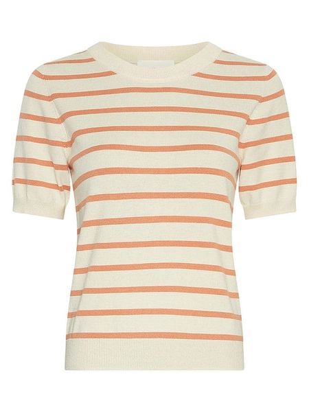 MOSS COPENHAGEN Sweter w kolorze kremowo-karmelowym rozmiar: M/L. Brązowe swetry klasyczne damskie MOSS COPENHAGEN, l, bez kołnierzyka. Za 159.95 zł.