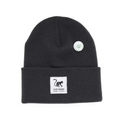 Czapka Beanie z Recyklingu Unisex dla Dorosłych (Szary). Szare czapki męskie SURF MONKEY, na zimę, bez wzorów, z materiału. Za 119.95 zł.