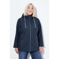 Damskie Kurtka softshell HYPRAR hydrofobowa kieszenie na zamek. Niebieskie kurtki damskie Ulla Popken, plus size, bez wzorów, z elastanu, bez kaptura. Za 479.99 zł.