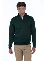 The Time of Bocha Bluza w kolorze ciemnozielonym rozmiar: S. Zielone bluzy bez kaptura męskie The Time of Bocha, s, z bawełny. Za 126.99 zł.