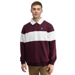 Męska bluza golfowa Siroko Eagle Cherry. Czerwone bluzy bez kaptura męskie SIROKO, m, z materiału. Za 253.00 zł.