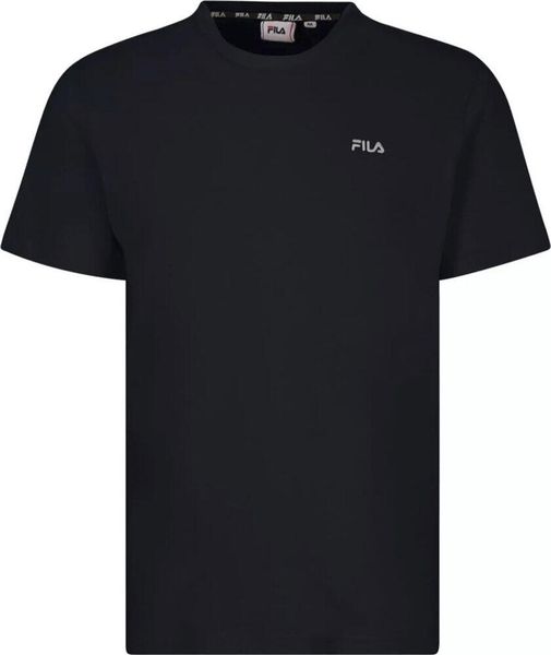 Koszulka sportowa męska Fila Berloz. Czarne t-shirty sportowe męskie Fila, l, z bawełny, bez ramiączek. Za 87.99 zł.