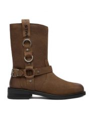 G-Star Raw Botki CEO-WI45-CHRISTIAN-01 Brązowy. Brązowe botki damskie G-Star Raw, z nubiku, retro, bez obcasa, na płaskiej podeszwie, bez zapięcia. Za 529.99 zł.