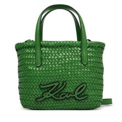 Torebka KARL LAGERFELD. Zielone torebki klasyczne damskie Karl Lagerfeld, bez wzorów, bez dodatków. Za 1,299.00 zł.