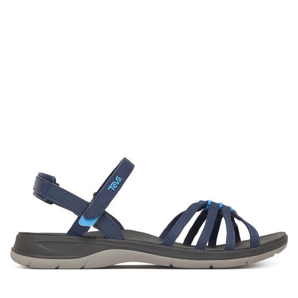 Sandały Teva. Niebieskie sandały damskie Teva, bez wzorów, bez obcasa, na płaskiej podeszwie. Za 399.99 zł.