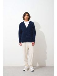 AUTHENTIC CASHMERE Kaszmirowy kardigan "Pipa" w kolorze granatowym rozmiar: M. Niebieskie kardigany męskie AUTHENTIC CASHMERE, m, bez wzorów, z kaszmiru, bez kołnierzyka. Za 437.17 zł.