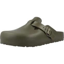 Kapcie Birkenstock Boston Eva Damskie. Zielone kapcie damskie Birkenstock, z materiału. Za 335.65 zł.