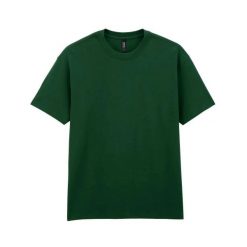 T-shirt Gildan Hammer Maxweight. Zielone t-shirty damskie Gildan, xl, bez wzorów, z bawełny, bez kołnierzyka. Za 103.50 zł.