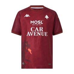 Koszulka Kombat Pro Domowa mężczyzn FC Metz 25/26. Czerwone t-shirty sportowe męskie Kappa, l, z elastanu, bez ramiączek, do piłki nożnej. Za 566.65 zł.
