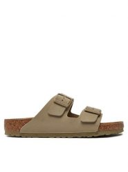 Birkenstock Klapki Arizona Birko-Flor 1027704 Khaki. Brązowe klapki i japonki męskie Birkenstock, ze skóry. Za 399.99 zł.