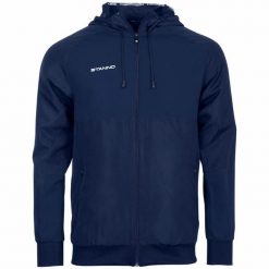 Bluza z kapturem Stanno Centro Micro. Niebieskie bluzy sportowe damskie STANNO, m, bez wzorów, z materiału, bez ramiączek, z kapturem. Za 276.50 zł.