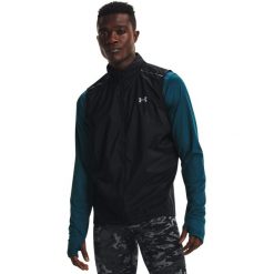 Kamizelka Under Armour UA OutRun the Storm, Mężczyźni. Czarne kamizelki męskie Under Armour, m, z nylonu. Za 490.00 zł.