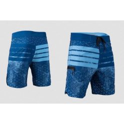 Spodenki szorty do sportów wodnych UV męskie Aztron Space. Niebieskie szorty męskie Aztron, z elastanu, bez kołnierzyka. Za 99.00 zł.